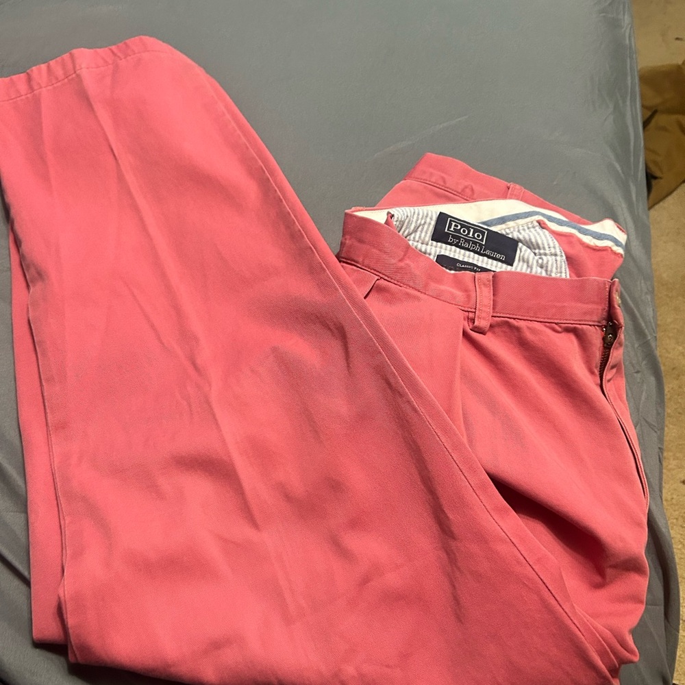Ralph Lauren Men's Vibrant Pink Chinos